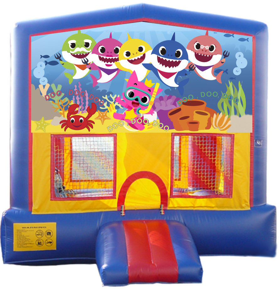 Baby Shark Banner Bounce House